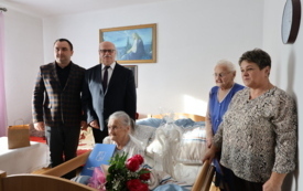 Galeria aktualności 101 urodziny mieszkanki gminy Wielopole Skrzyńskie 3