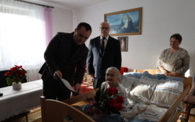 Galeria aktualności 101 urodziny mieszkanki gminy Wielopole Skrzyńskie 4