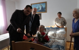 Galeria aktualności 101 urodziny mieszkanki gminy Wielopole Skrzyńskie 5