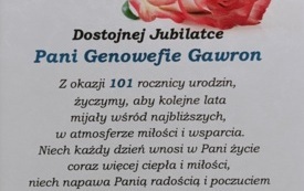 Galeria aktualności 101 urodziny mieszkanki gminy Wielopole Skrzyńskie 7