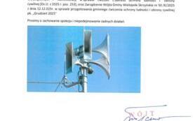 Galeria aktualności Pr&oacute;ba uruchomienia syren alarmowych 1